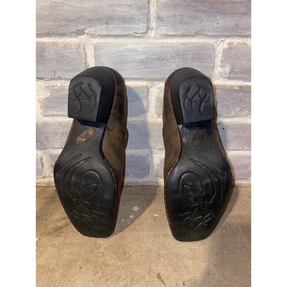 Ankle Boots Size 9 Womens Leather Western Clogs Heels Slip On Loafers Cowboy - Picture 15 of 16